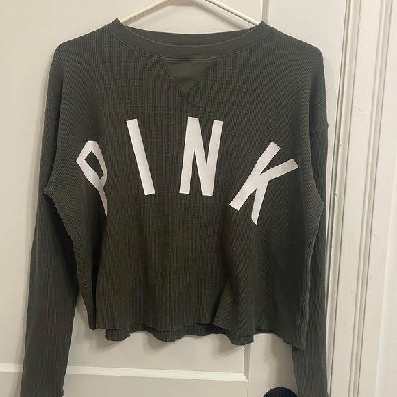 Semi cropped Victoria Secret waffle long sleeve perfect condition. - Picture 1 of 3